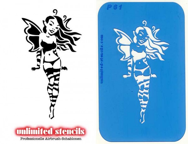 Mylar Airbrush Tattoo / Bodypainting Schablone XL FEE MP61