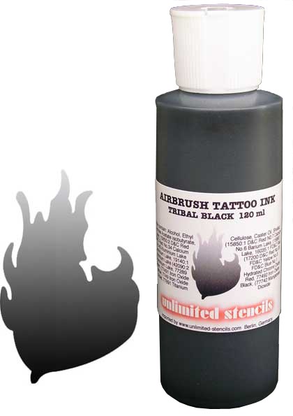 Airbrush Tattoo Ink black 120ml