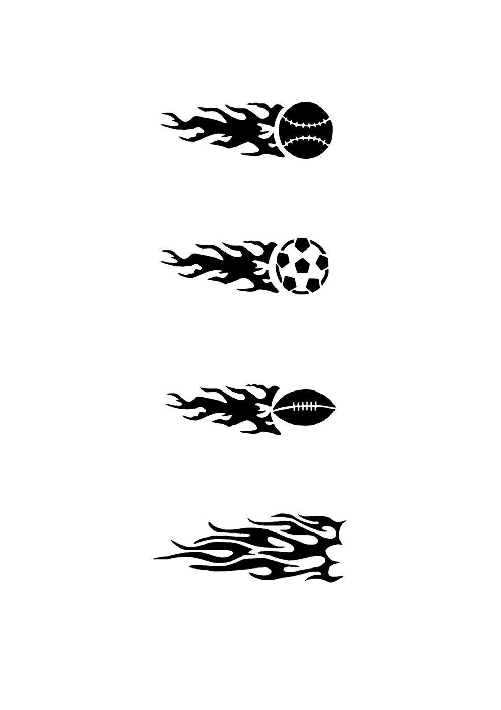 Glitzer Tattoo Schablonen Set für Kinder K25G