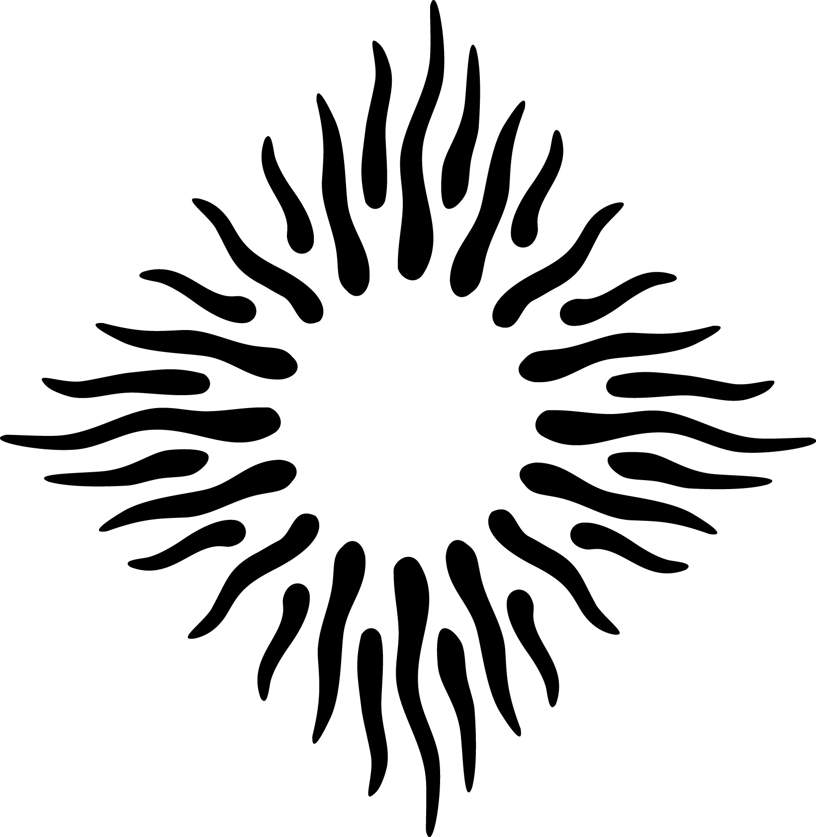 Selbstklebende Schablone für Glitzer-Tattoos oder für Airbrush-Tattoo TRIBAL SUN SP140