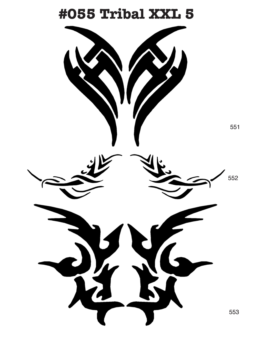 XL TRIBAL TATTOO