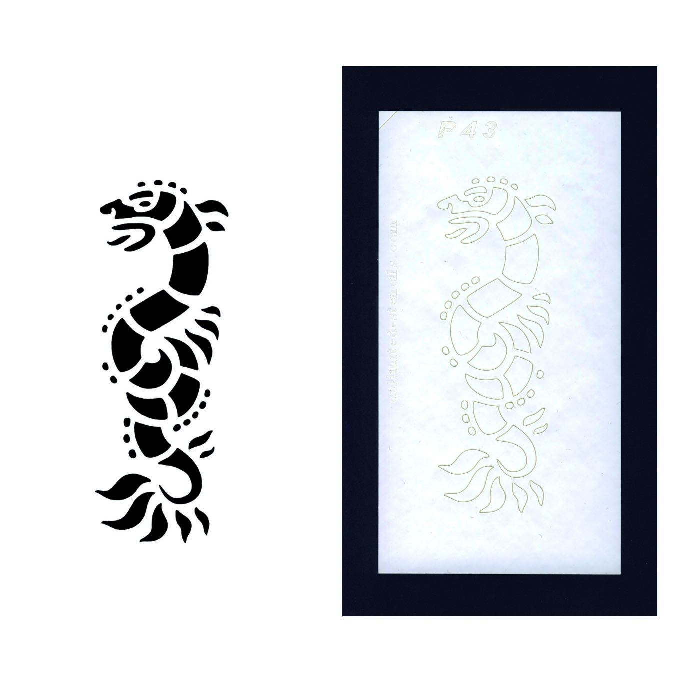 Selbstklebende Schablone für Glitzer-Tattoos oder für Airbrush-Tattoo
