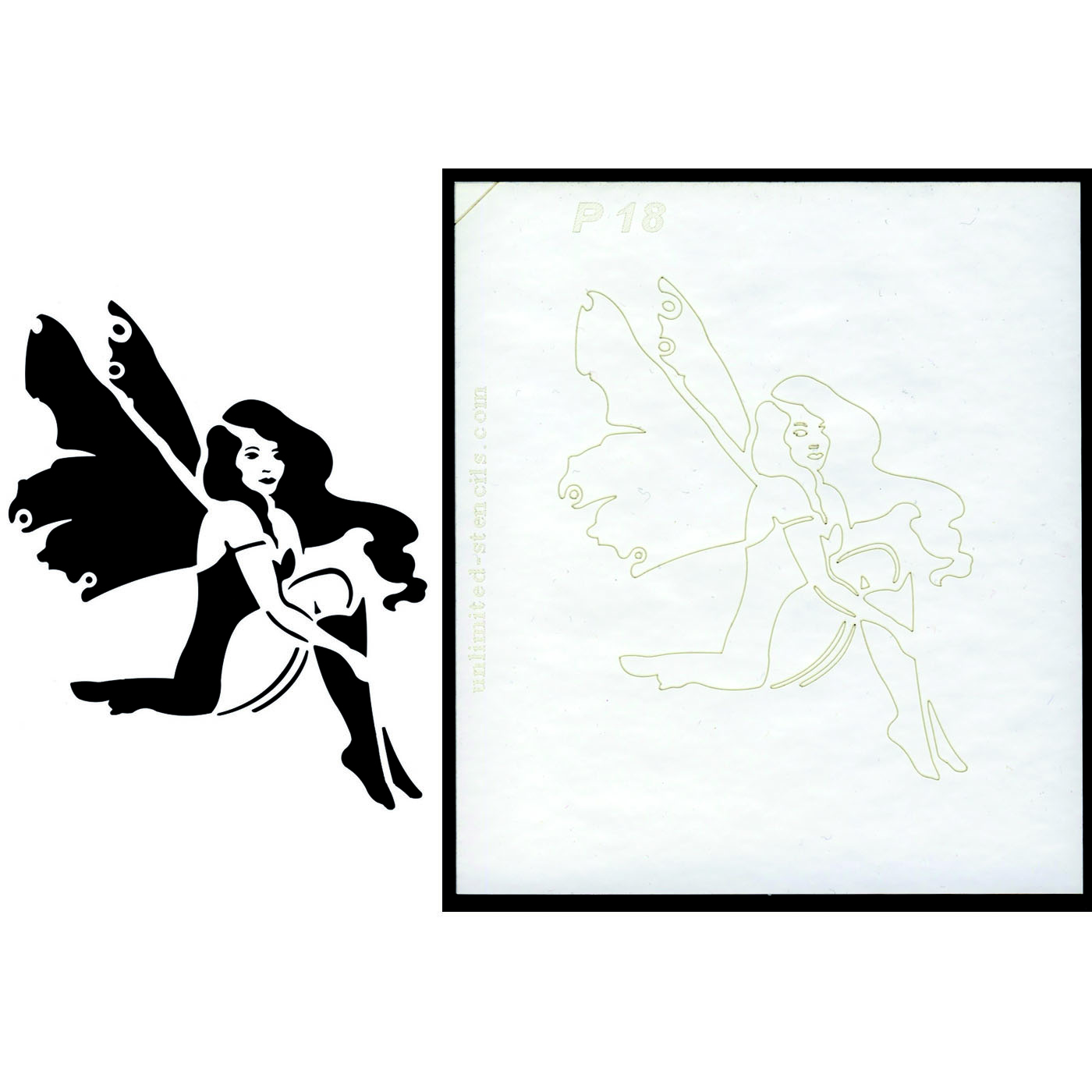 Selbstklebende Schablone für Glitzer-Tattoos oder für Airbrush-Tattoo