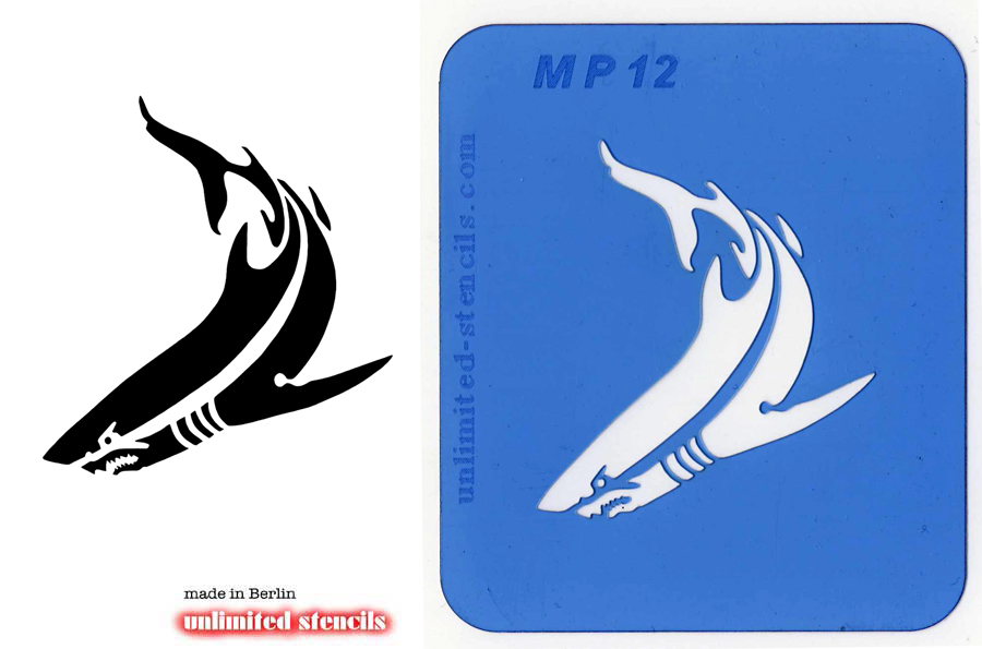 Mylar Airbrush Tattoo / Bodypainting Schablone HAI  MP12