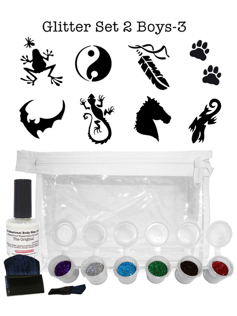 Glitzer-Tattoo-Set "for boys" G1B3