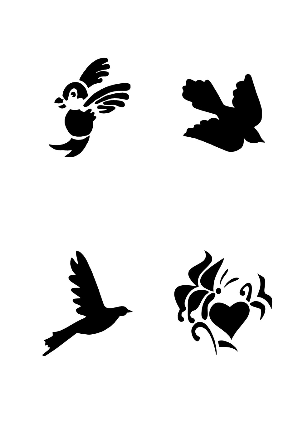 Glitzer Tattoo Schablonen Set für Kinder K10G
