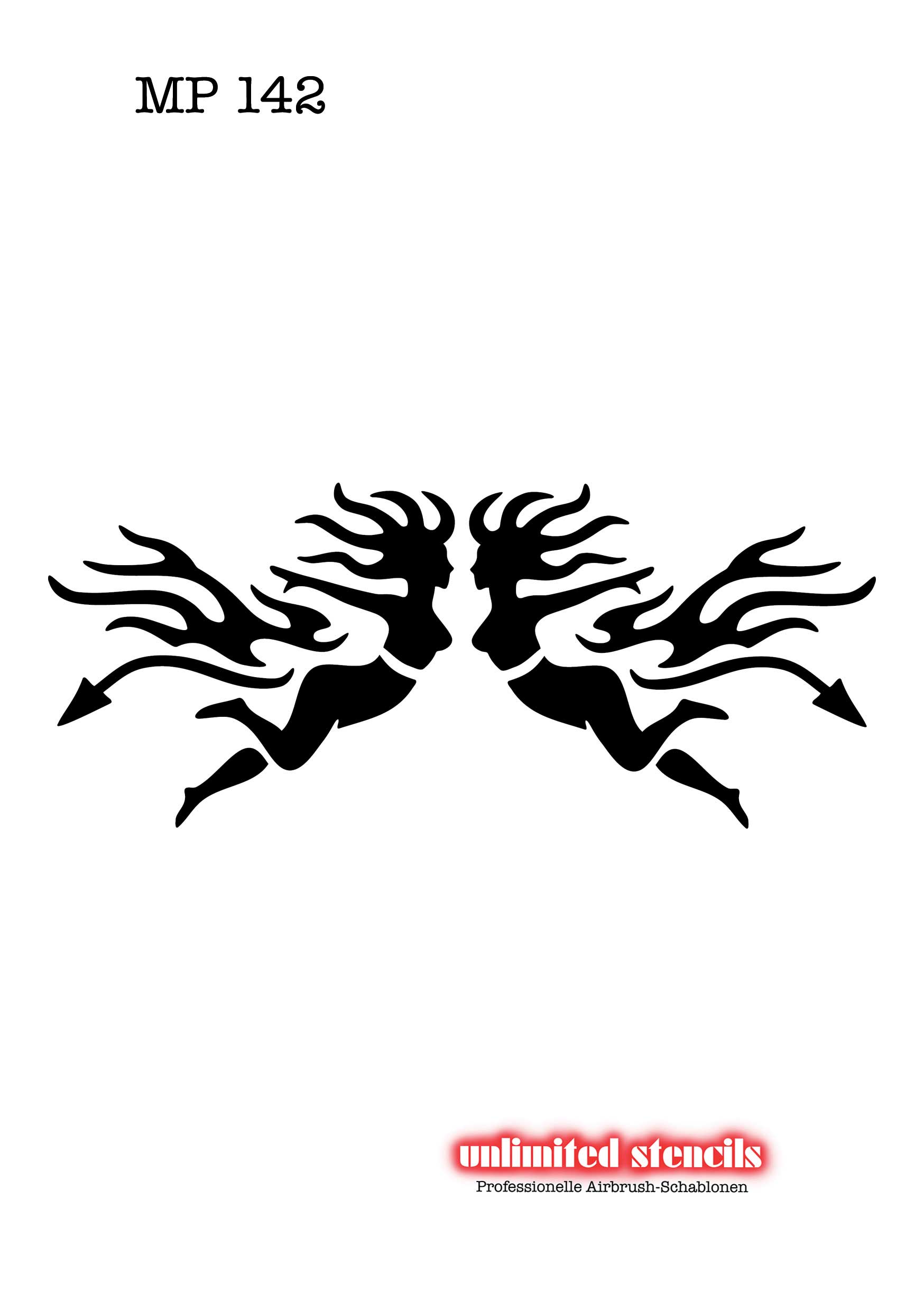 Mylar Airbrush Tattoo / Bodypainting Schablone MP142