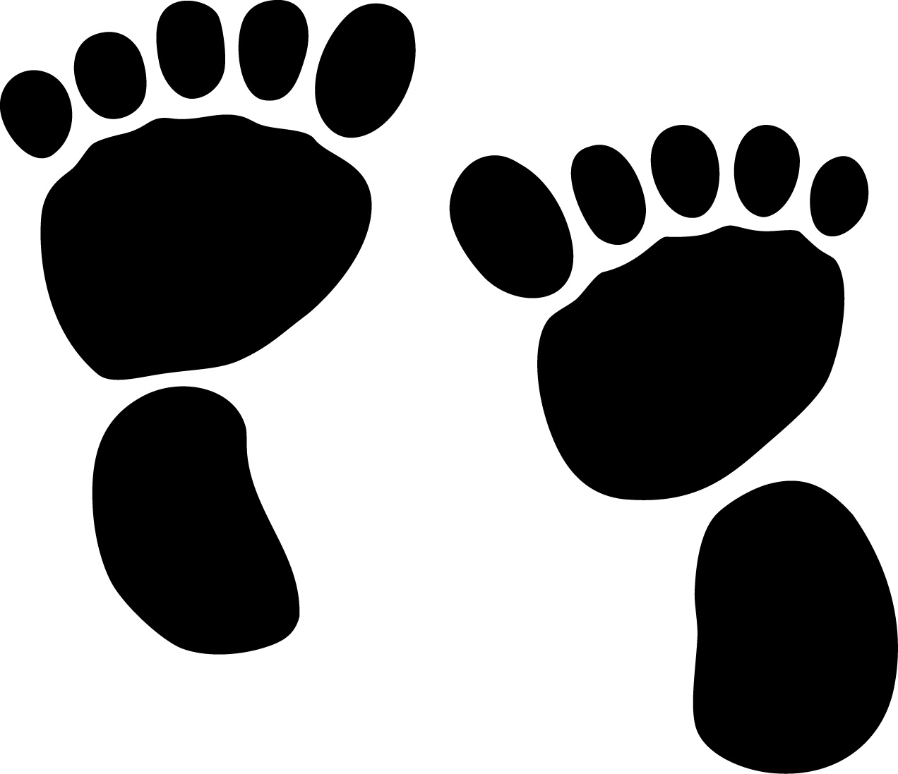 Selbstklebende Schablone für Glitzer-Tattoos oder für Airbrush-Tattoo FUSSABRDUCK, FOOTPRINT SP102