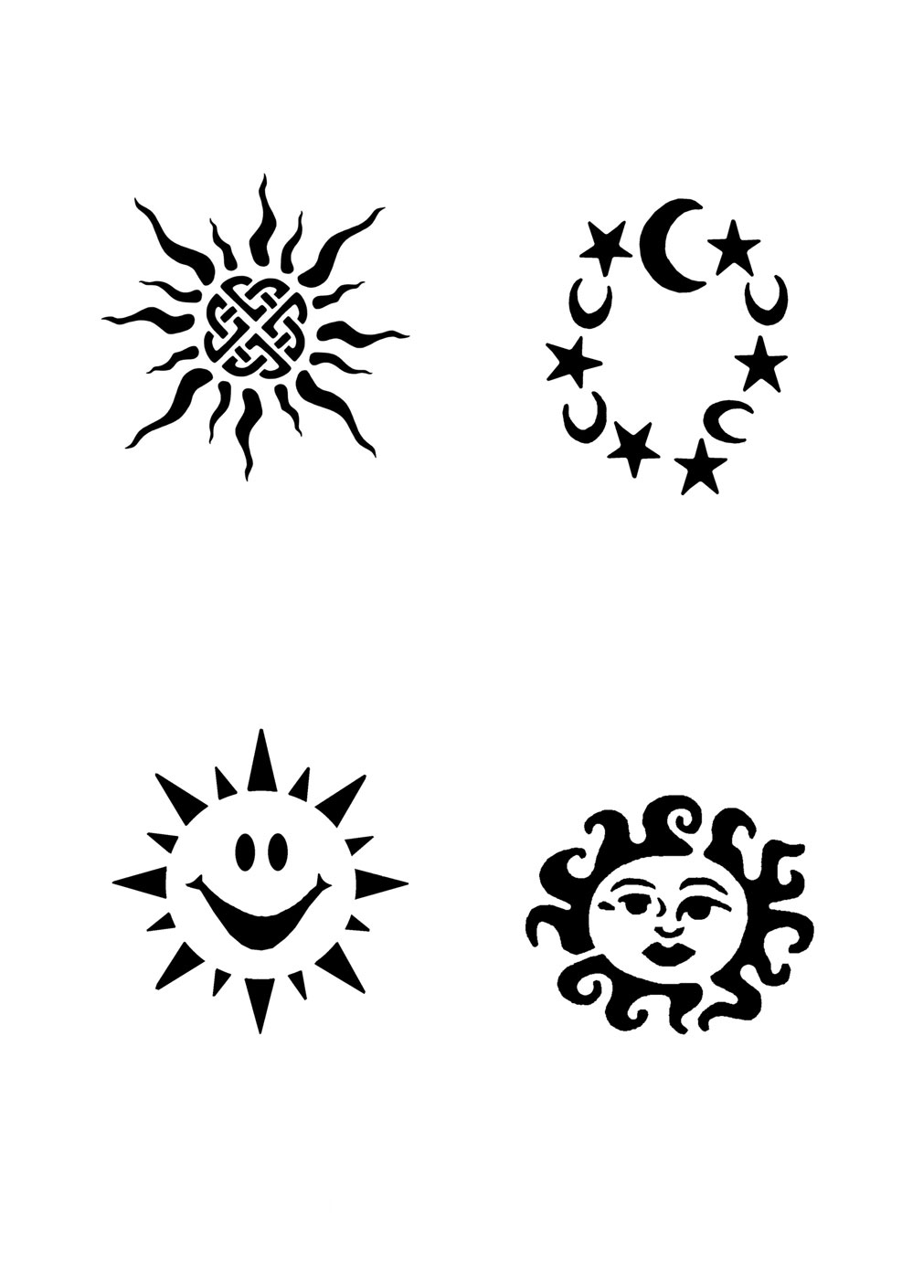 Glitzer Tattoo Schablonen Set für Kinder K16G