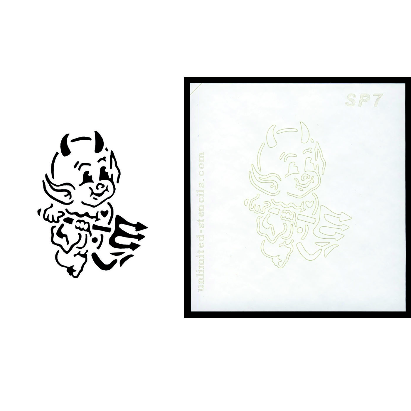 Selbstklebende Schablone für Glitzer-Tattoos oder für Airbrush-Tattoo