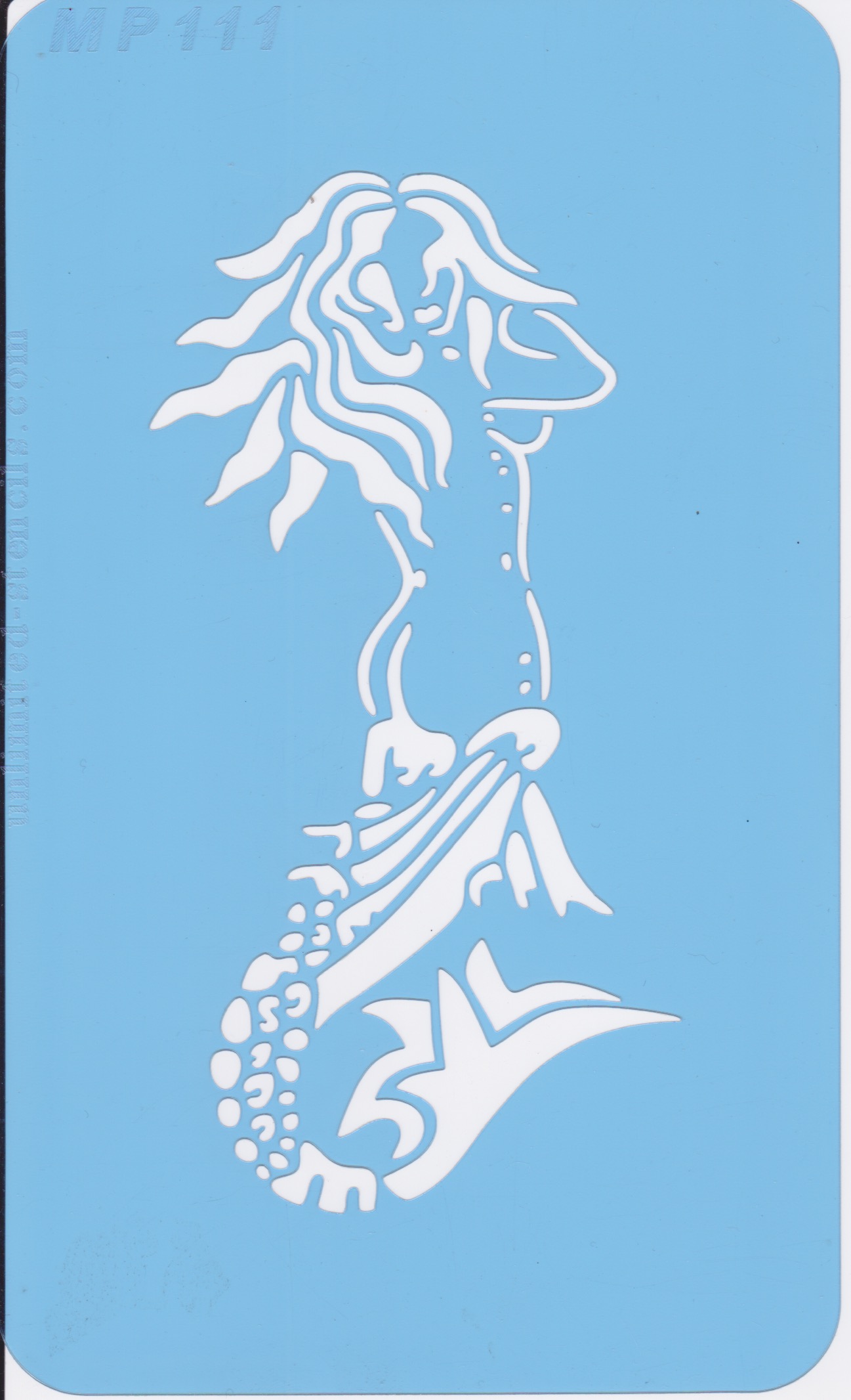 Mylar Airbrush Tattoo / Bodypainting XL Schablone NIXE, MEERJUNGFRAU MP111