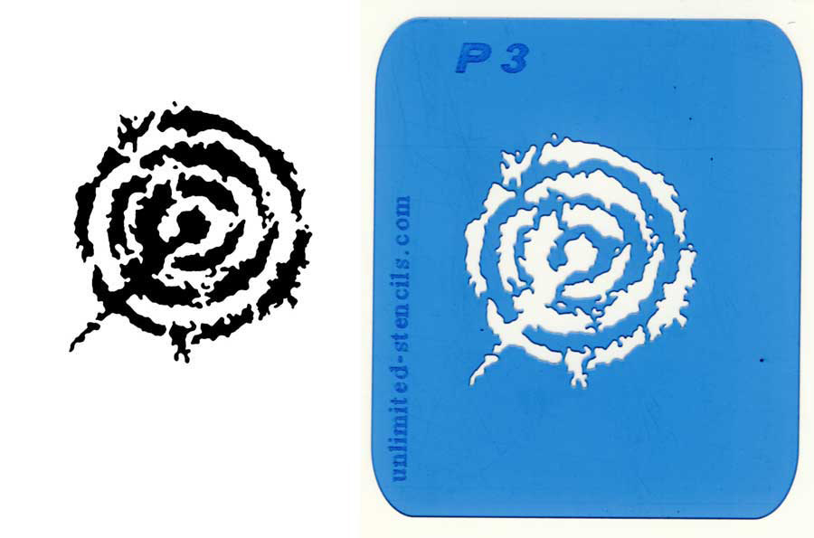 Mylar Airbrush Tattoo Schablone IBIZA MP03