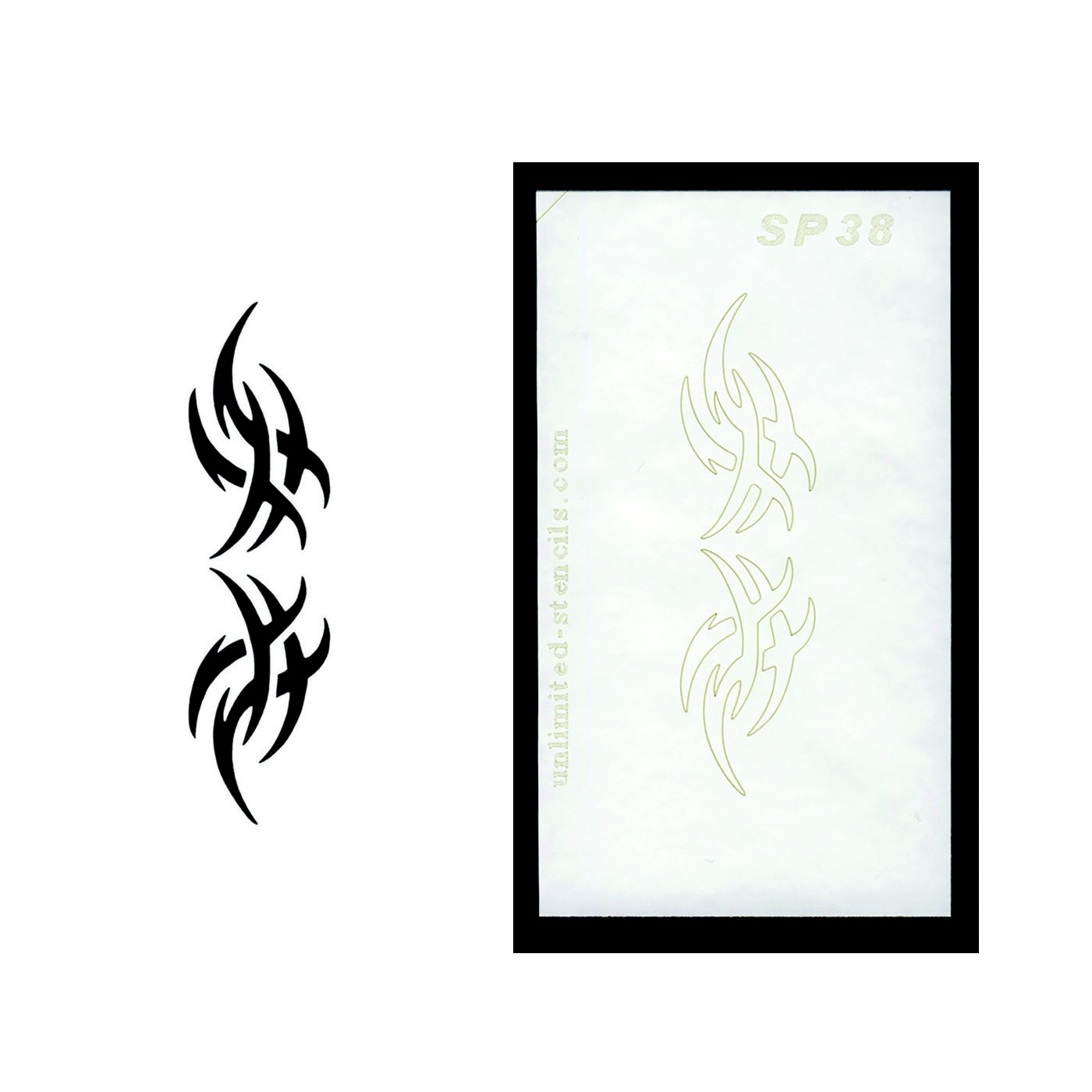 Selbstklebende Schablone für Glitzer-Tattoos oder für Airbrush-Tattoo