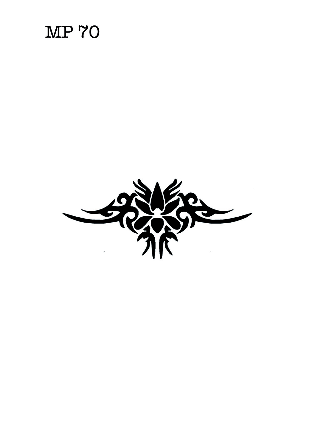 Selbstklebende Schablone für Glitzer-Tattoos oder für Airbrush-Tattoo