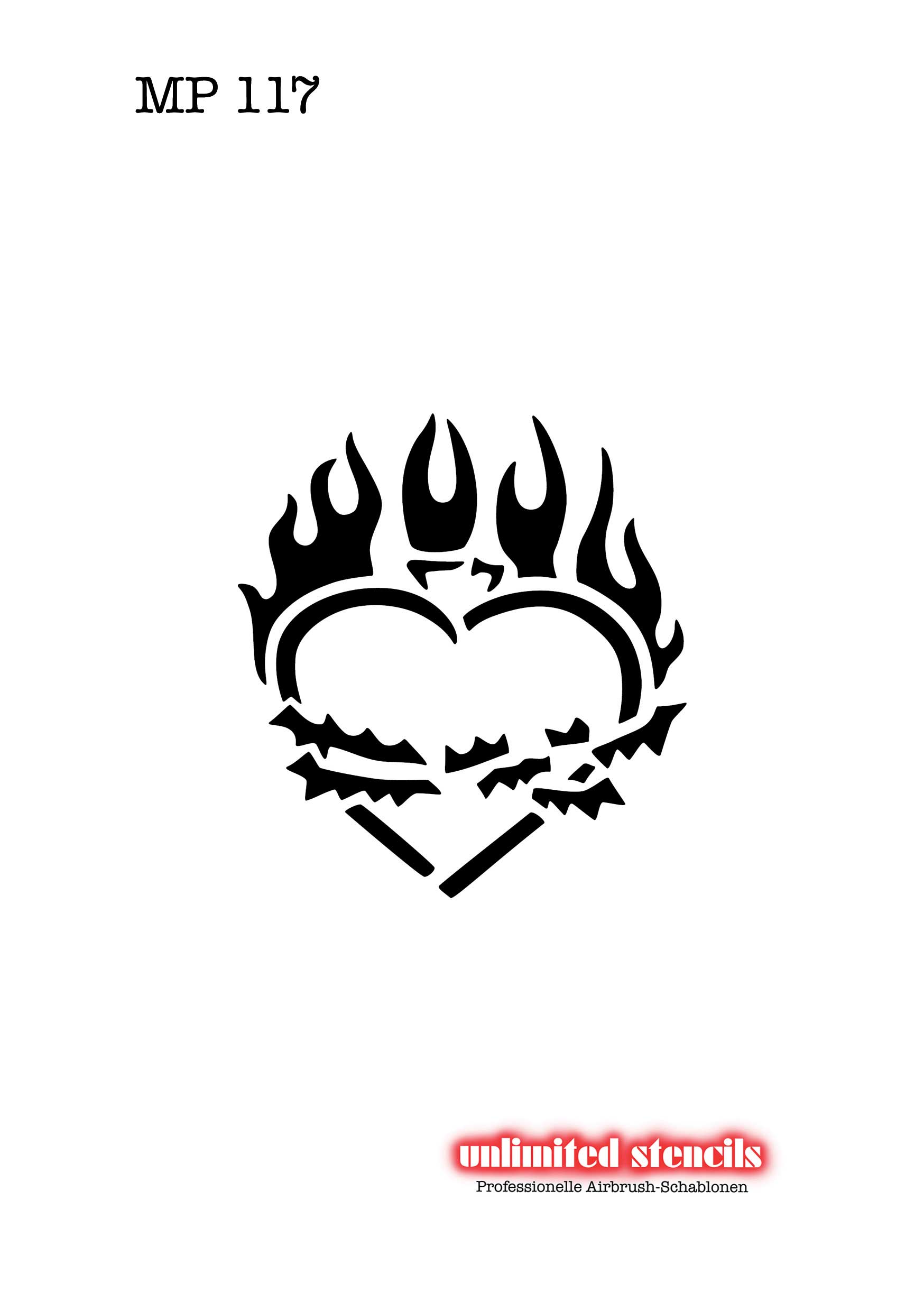 Mylar Airbrush Tattoo / Bodypainting Schablone MP117