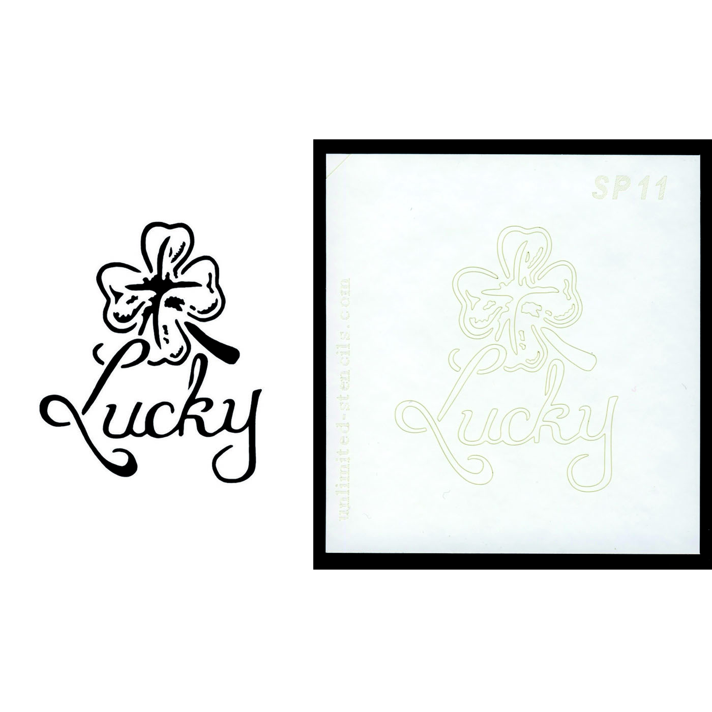 Selbstklebende Schablone für Glitzer-Tattoos oder für Airbrush-Tattoo