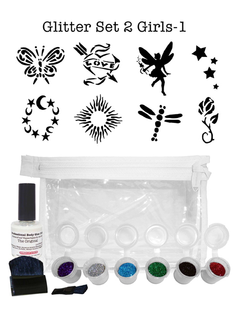 Glitzer-Tattoo-Set "for girls" G2G1