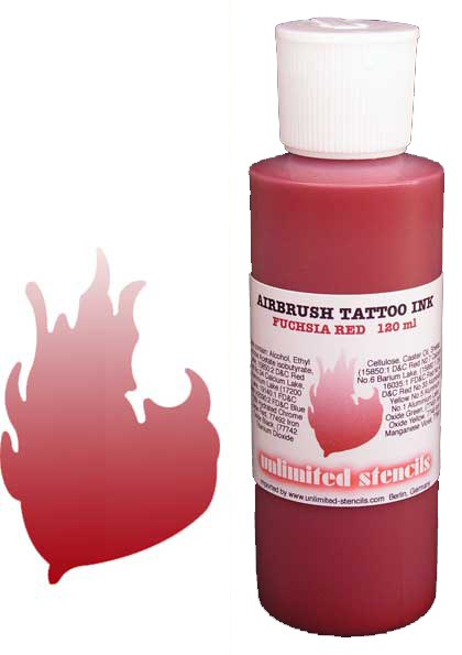 Airbrush Tattoo Ink red 120ml