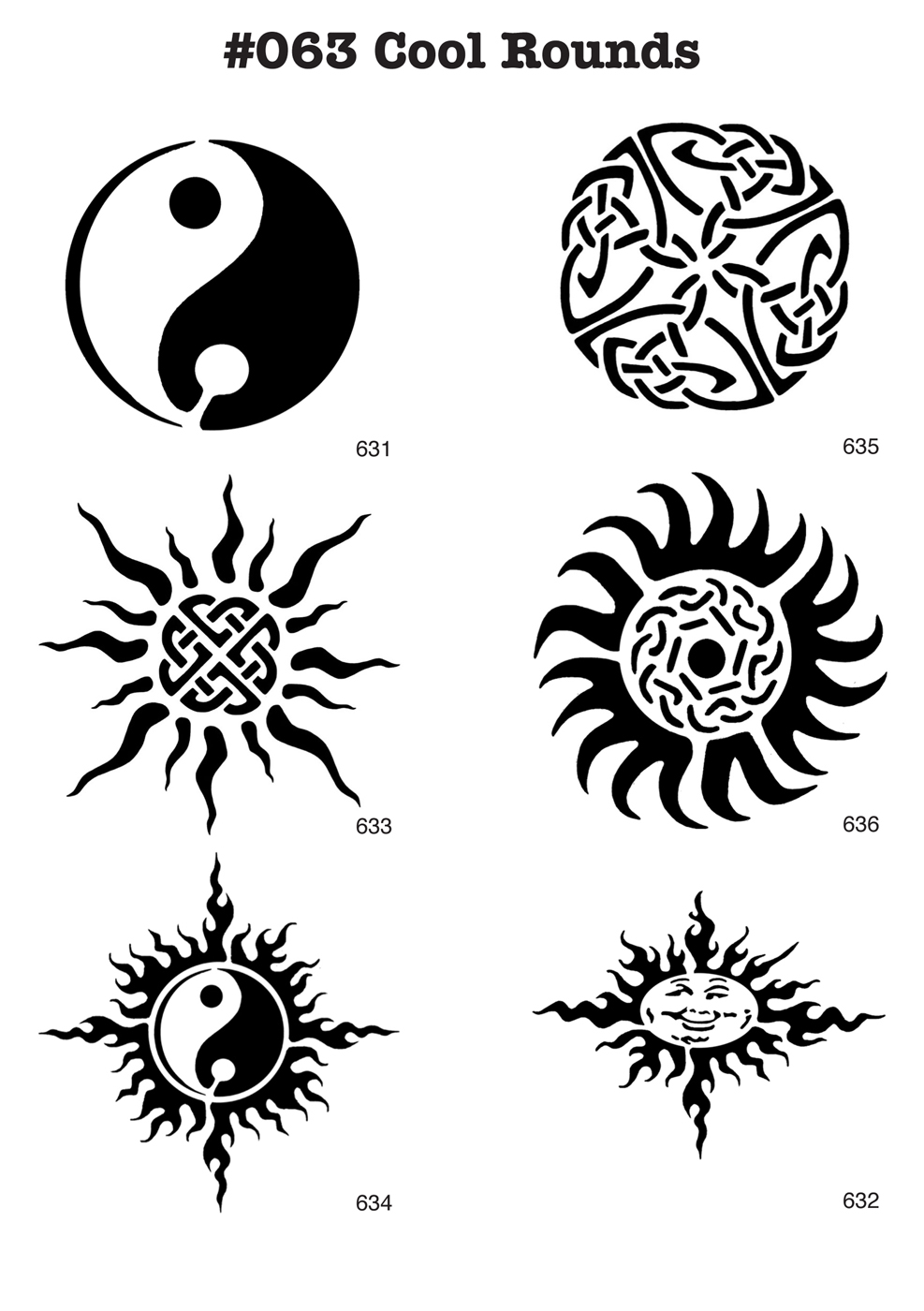 YIN-YANG, TRIBAL, SONNE, SUN