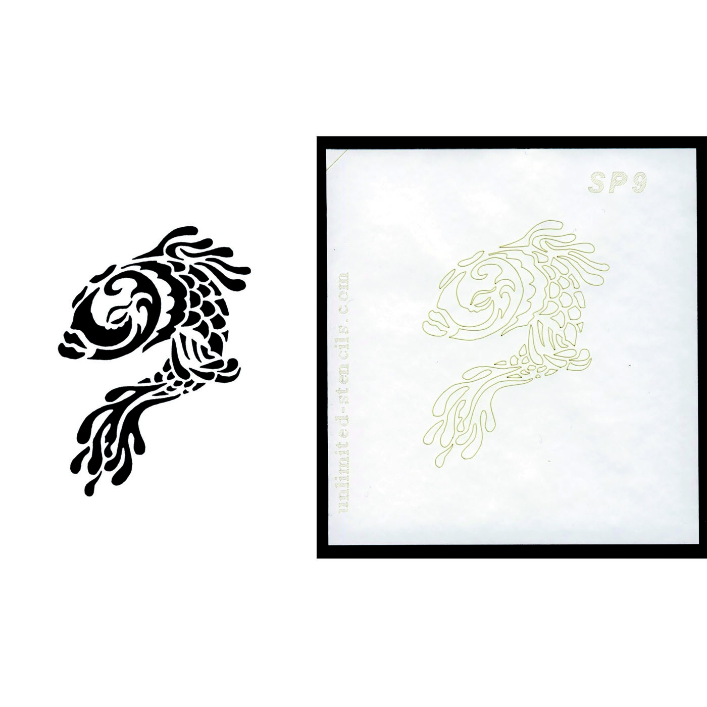 Selbstklebende Schablone für Glitzer-Tattoos oder für Airbrush-Tattoo