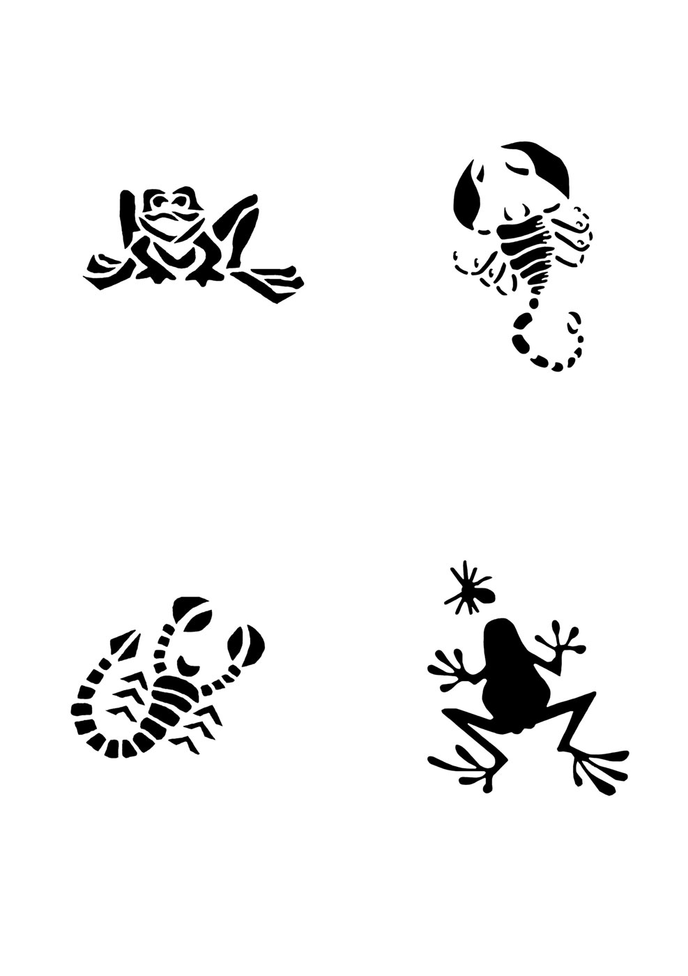Glitzer Tattoo Schablonen Set für Kinder K09G