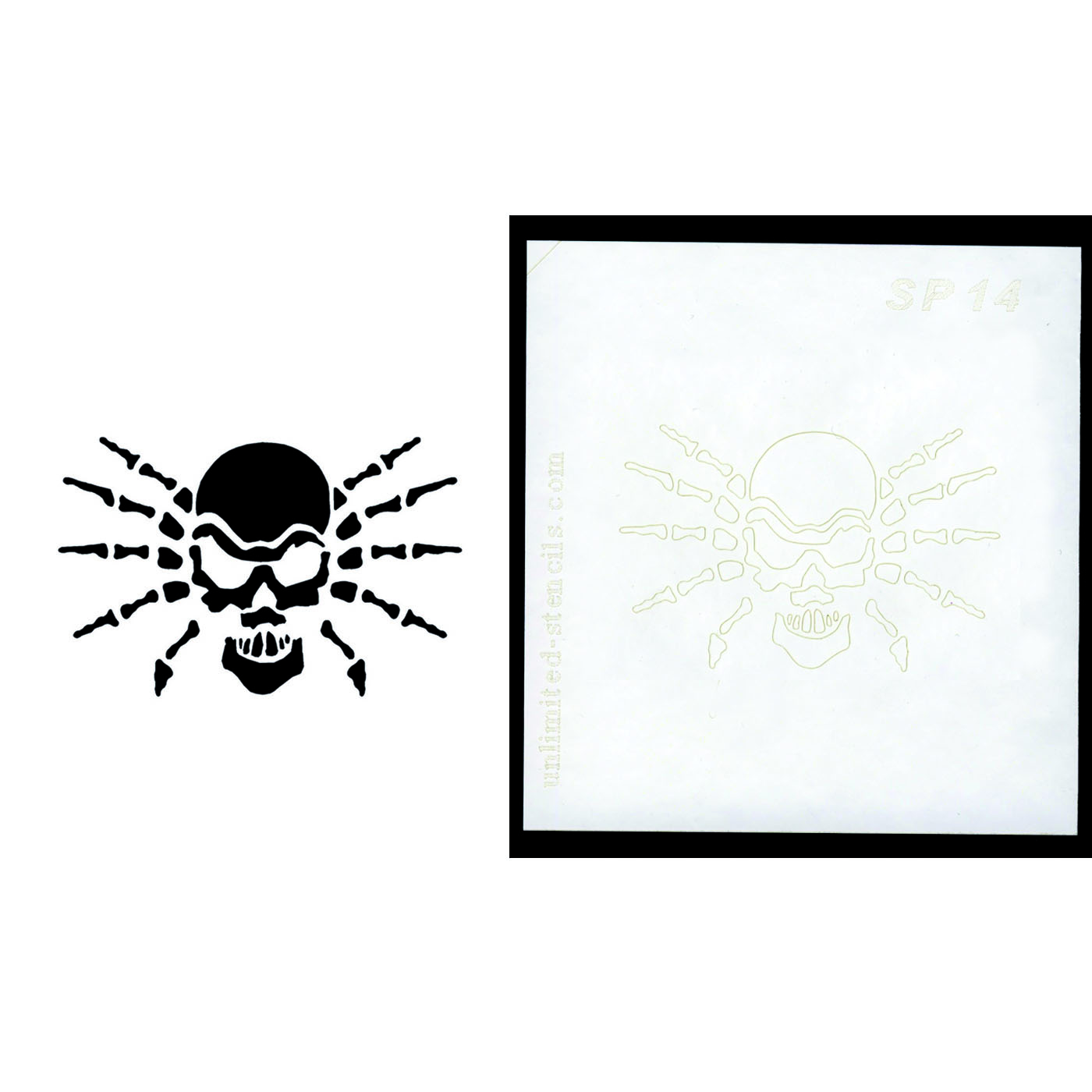 Selbstklebende Schablone für Glitzer-Tattoos oder für Airbrush-Tattoo