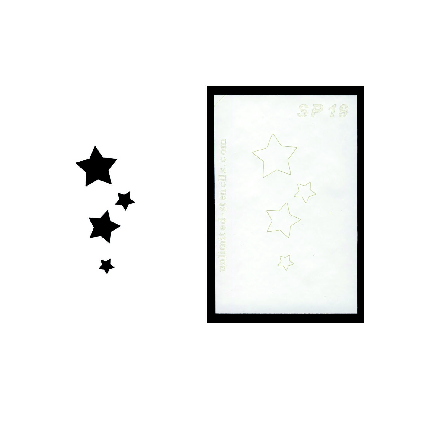 Selbstklebende Schablone für Glitzer-Tattoos oder für Airbrush-Tattoo