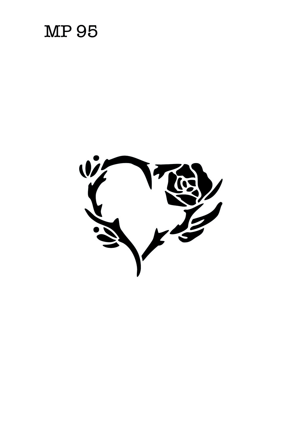 Selbstklebende Schablone für Glitzer-Tattoos oder für Airbrush-Tattoo