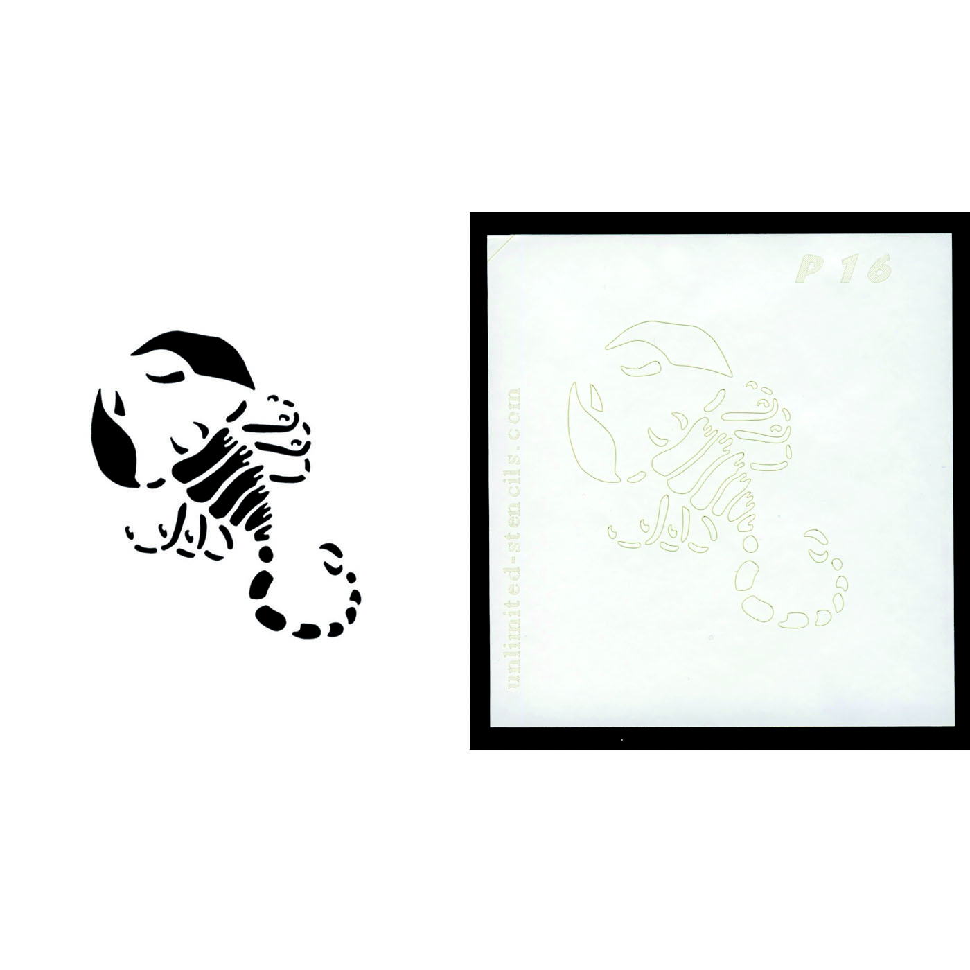 Selbstklebende Schablone für Glitzer-Tattoos oder für Airbrush-Tattoo